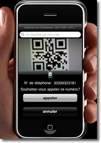 Scan d'un code QR sur iPhone